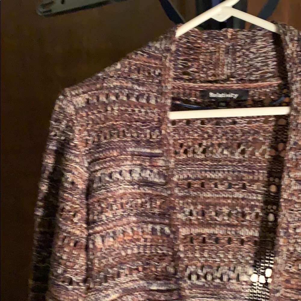 Relativity Long Open Front Sweater - Picture 3 of 10